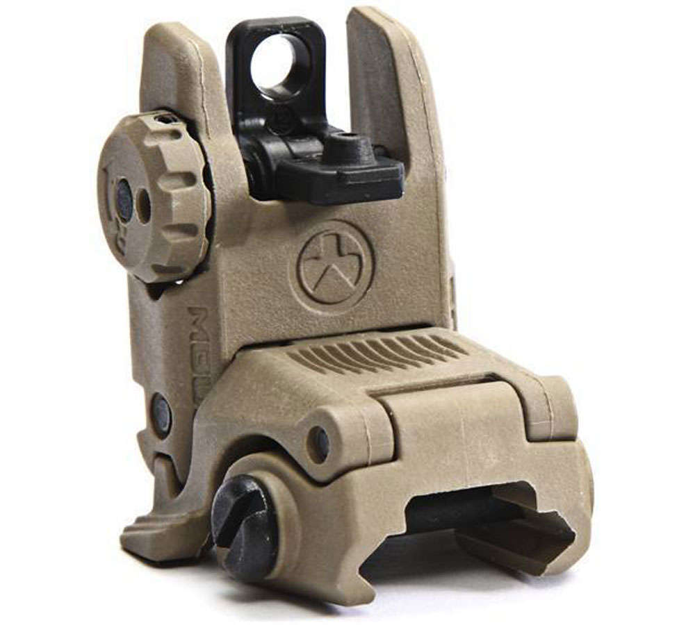 Sights Lasers Magpul Industries MBUS MAGPUL MBUS REAR FLIP SGHT GEN 2 FDE • Model: MBUS